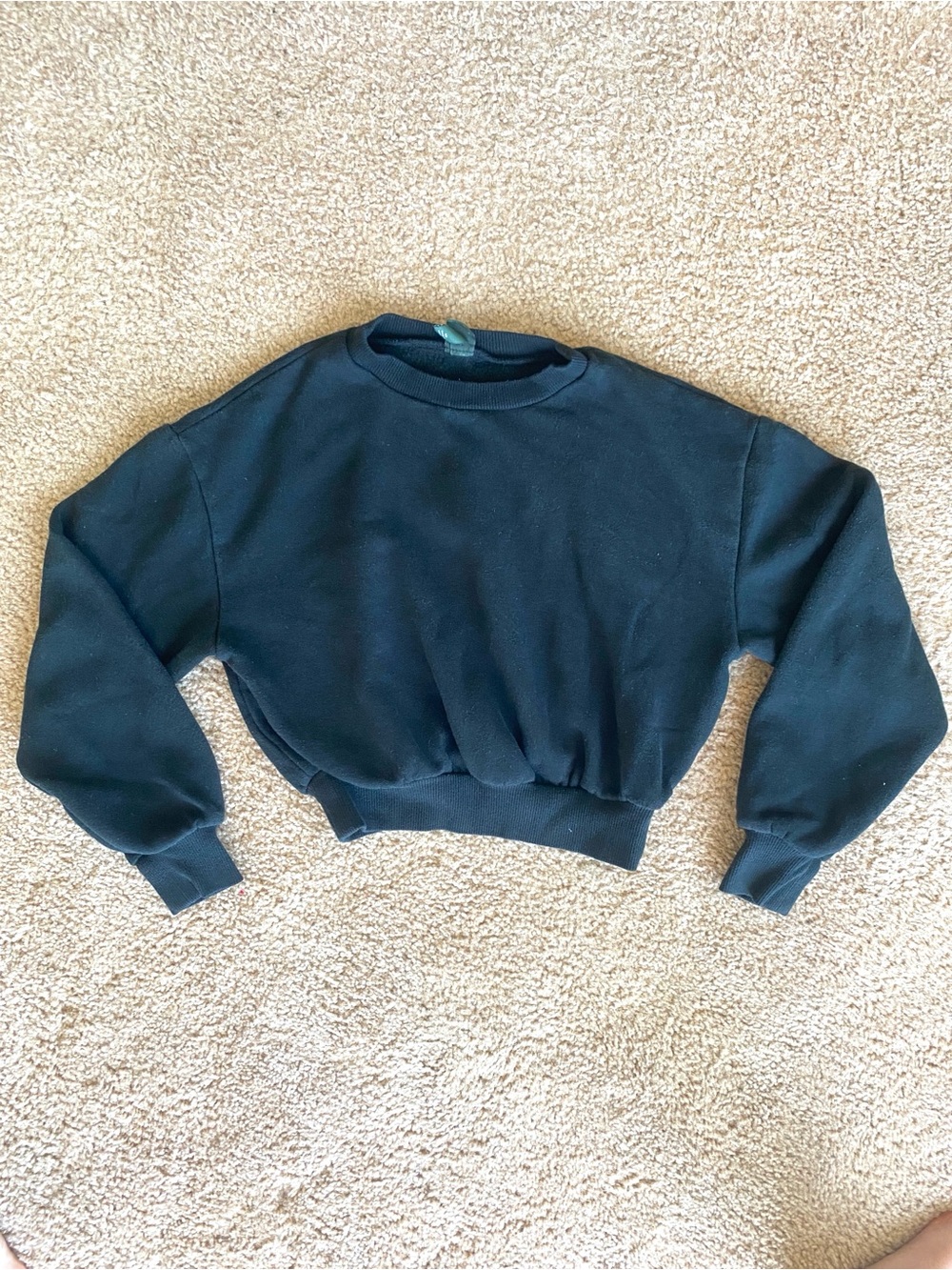 Wild Fable Black Cropped Sweatshirt